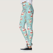 Santa's Holiday Love Pattern Leggings (Links)