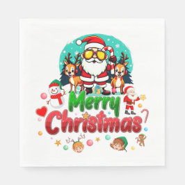 Santa's Holiday Vibes - Feestelijk en leuk Servet