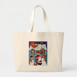 Santa's House Grote Tote Bag