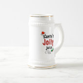 Santa's Jolly Juice Kerstmis Cheer Beer Stein Bierpul (Voorkant rechts)