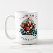 Santas Joyride Motorfiets Kerstmis Koffiemok (Links)