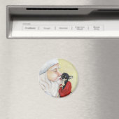 "Santa's Kiss for Chihuahua" Magneet (Insitu (Vaatwasser))