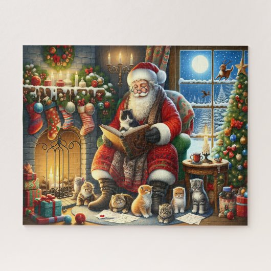 Santa's Kitten Storytime Legpuzzel (Horizontaal)