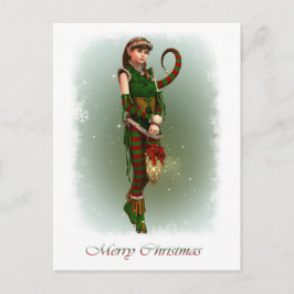 Santas Kleine Helper Amy Feestdagenkaart