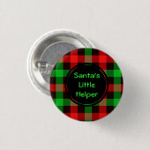 Santas kleine helper Custom Ronde Button (Voorkant /achterkant)