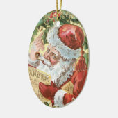 Santa's Kleine Helper Keramisch Ornament (Links)