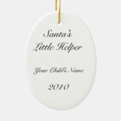 Santa's Kleine Helper Keramisch Ornament (Achterkant)