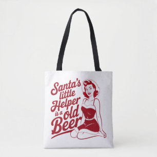 Santa's Kleine Helper Snarky Kerstmis Sarcasme Draagtas