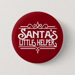 Santa's Kleine HelperButton Ronde Button 5,7 Cm