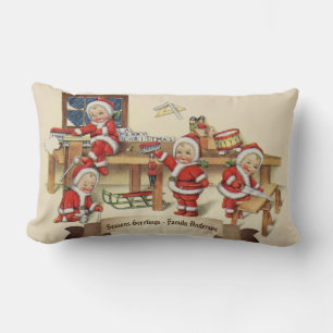 Santas Kleine Helpers decoratief Custom Kussen