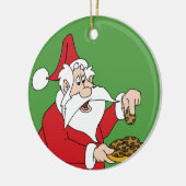 Santa's koekjes keramisch ornament (Links)