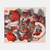 Santa's Lap Fleece Deken (Voorkant (Horizontaal))