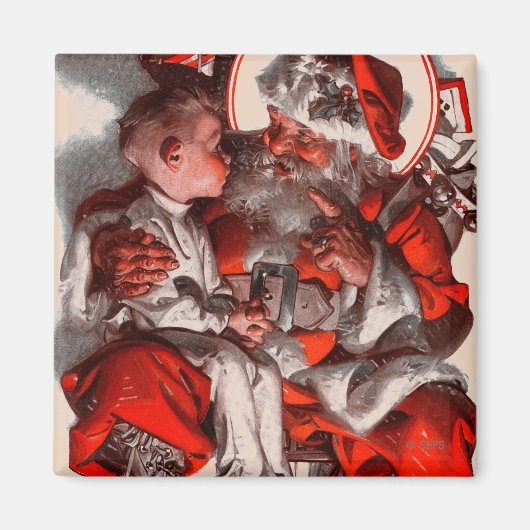 Santa's Lap Magneet (Voorkant)