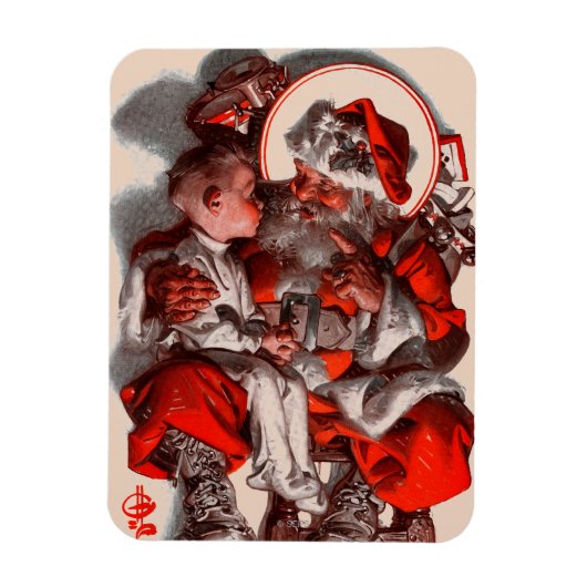 Santa's Lap Magneet (Verticaal)