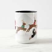 Santas Lappy Helpers - Ordinateur portable mug (Centre)