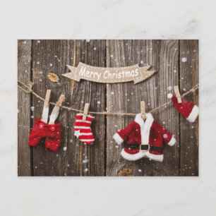 Santa's Laundry Feestdagenkaart