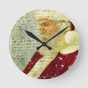 Santas Letter Ronde Klok