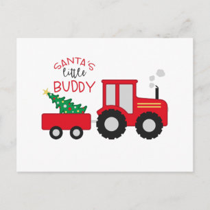 Santa's Lil' Buddy Briefkaart