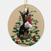 Santa's Little Buddy Ceramic Ornament (Links)