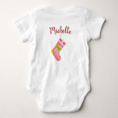 Santa's Little Diva Baby Bodysuit (Achterkant)