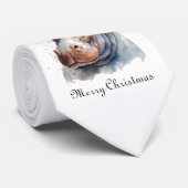 Santa's Little Hippo, op maat Stropdas (Opgerold)