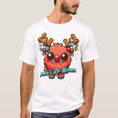 Santa's Little Red Monster T-shirt (Voorkant)
