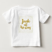 "Santa's Littlest Helper: Baby Christmas T-shirt" (Achterkant)