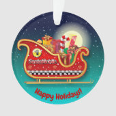 Santa's Magic Xmas Slapigh Ornament (voorkant)