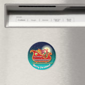 Santa's Magic Xmas Sleigh Magneet (Insitu (Vaatwasser))