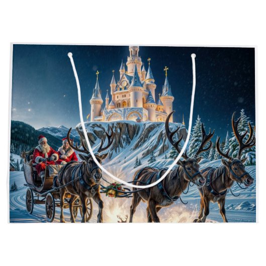 Santa's magische kasteel levering groot cadeauzakje (Achterkant)