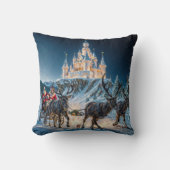 Santa's magische kasteel levering kussen (Voorkant)