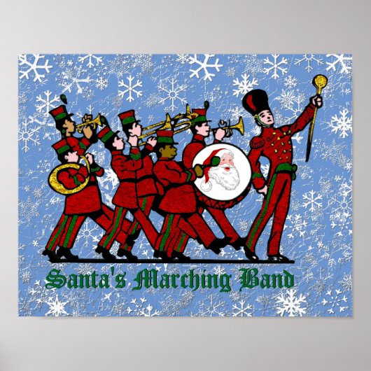Santa's marchingband poster (Voorkant)