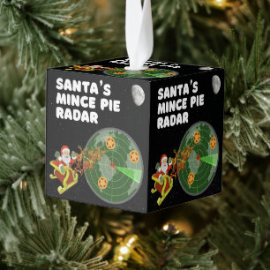 Santa's Mince Pie Radar Kubus Ornament