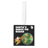 Santa's Mince Pie Radar Kubus Ornament (Voorkant)