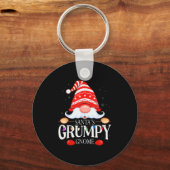 Santa's Mpy Gnome Matching Christmas Pajama Sleutelhanger (Voorkant)