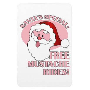 Santa's Mustache Rides magneet