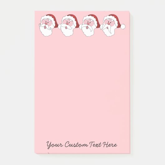 Santa's Mustaches aangepaste post-it notities Post-it® Notes (Voorkant)