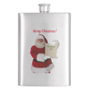 Santas Naughty List Flask Flacon