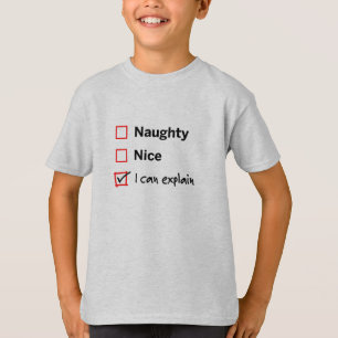 Santas Naughty List - Ik kan het uitleggen T-shirt