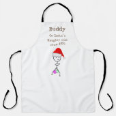 Santa's Naughty List Schort (Voorkant)