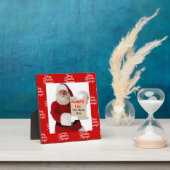 Santa's Naughty List tablet Plaque met Easel Fotoplaat (Insitu)
