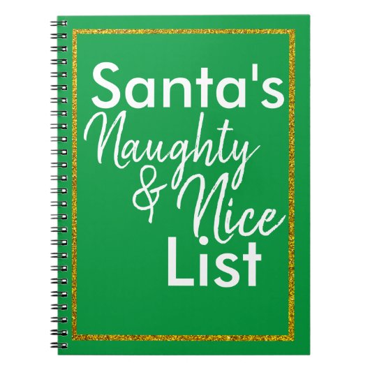 Santa's Naughty & Nice Journal Notitieboek (Voorkant)