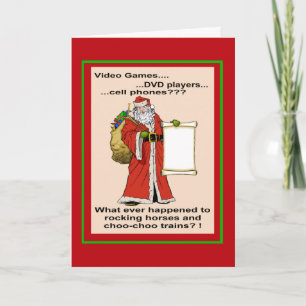Santa's New Gift List Groeten Kaart