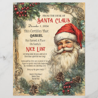 Santa's Nice List Certificering