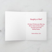 Santa's Nice List Foto Kaart (Binnen)