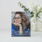 Santa's Nice List Volledige Foto Witte Tekst Overl Briefkaart (Staand voorkant)