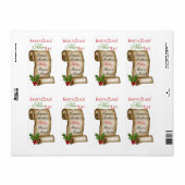 Santas Nice Liste Stickers Cadeau (Feuille entière)