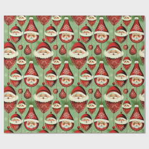 Santa's  Ornament Delight Cadeaupapier