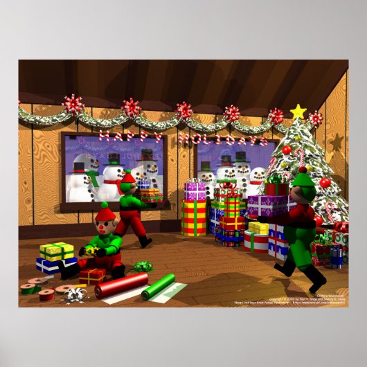 Santa's pakhuis poster (Voorkant)