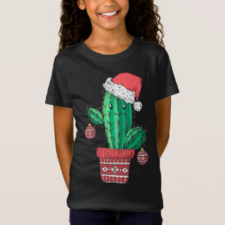 Santa's Pet Cactus Sweater Kerstfeest Xmas Ho T-shirt
